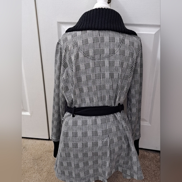 Self Esteem Black & White Plaid  Coat   Size 1X - Picture 7 of 12